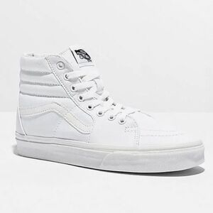 White HighTop Vans Skating Shoes